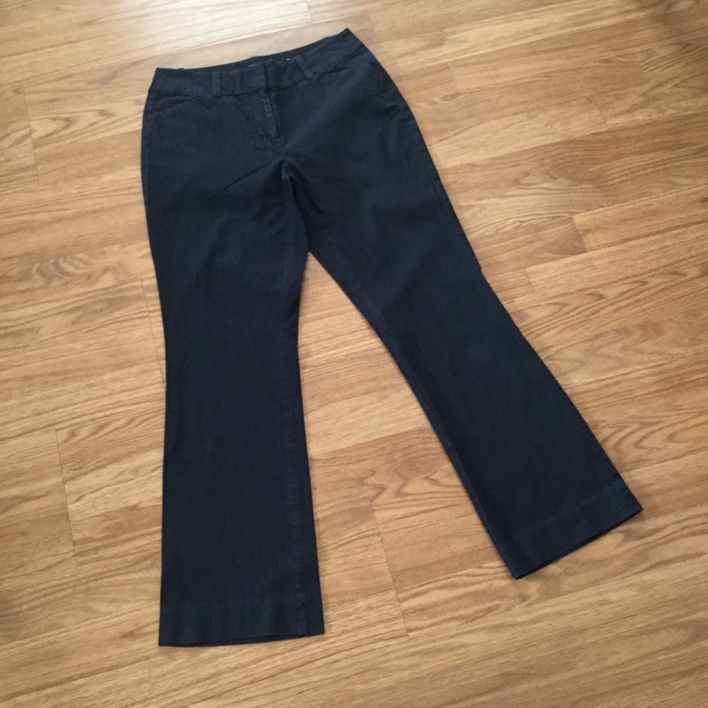 Ann Taylor Blue Curvy Dress Trouser Pants Size 0 Petite